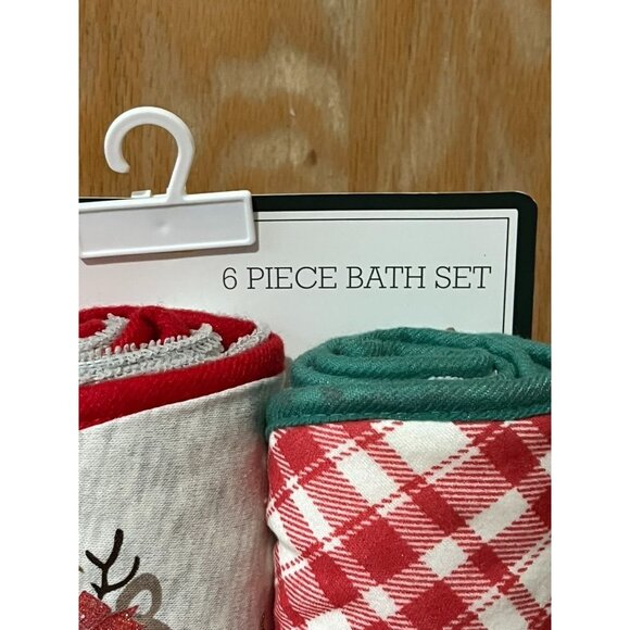 NWT Modern Baby 6 Piece Bath Set With 3 Hooded Towels & 3 Washcloths - Picture 3 of 4